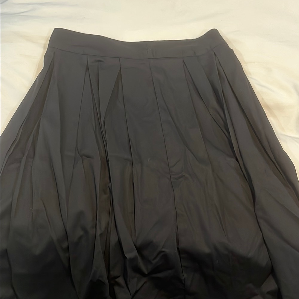 Elegant Black Pleated Skirt